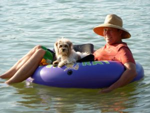 Pippi and Jim at Bass Lake